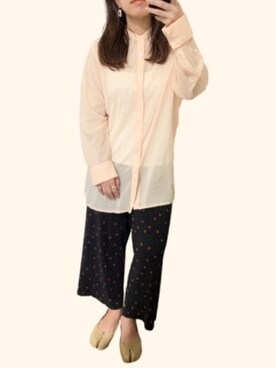 「KOBE LETTUCE（コウベレタス）のアイテム（バレエシューズ）」を使った、yoppiさん（レディース・157cm）の春コーディネート