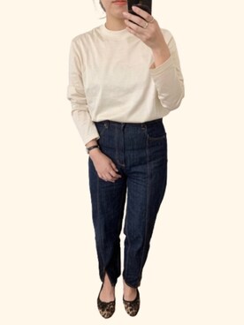 「秋のマイ旬スタイル」｜「アイテム（バレエシューズ）」を使った、yoppiさん（レディース・157cm）の秋コーディネート