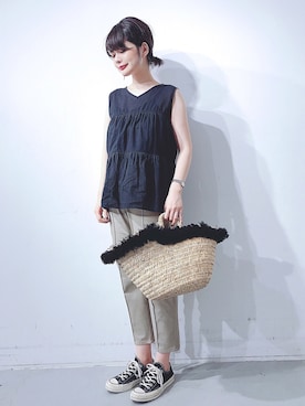naoさん（レディース・167cm）の夏コーディネート