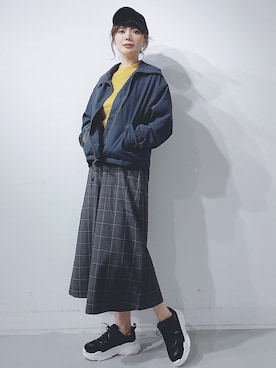 「koe（コエ）のアイテム（その他アウター）」を使った、naoさん（レディース・167cm）の秋コーディネート
