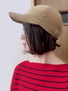 「コーデュロイキャップ」｜yさん（レディース・160cm）の冬コーディネート