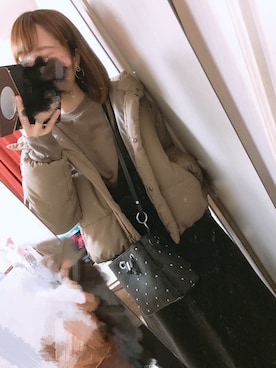 「SLOBE IENA（スローブイエナ）のアイテム（ジャンパースカート）」を使った、ちゃきさん（レディース・158cm）の冬コーディネート