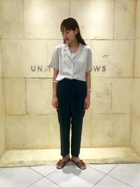 Saki Tanakaさん（レディース・164cm）の夏コーディネート