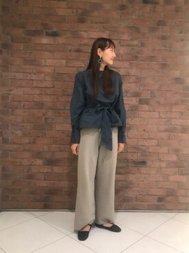 「GROVE SEOUL（グローブソウル）のアイテム」を使った、Saki Tanakaさん（レディース・164cm）の秋コーディネート