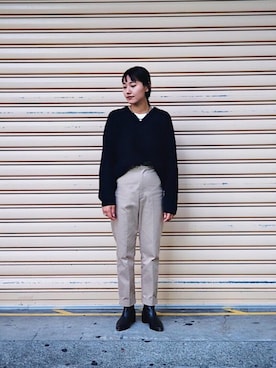 Saki Tanakaさん（レディース・164cm）の秋コーディネート