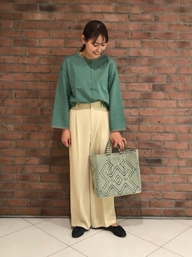 Saki Tanakaさん（レディース・164cm）の春コーディネート