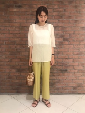 Saki Tanakaさん（レディース・164cm）の夏コーディネート