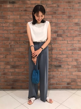 Saki Tanakaさん(レディース・164cm)の夏コーディネート