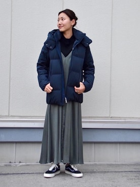 「DESCENTE ALLTERRAIN（デサント　オルテライン）のアイテム（ジャケット/アウター）」を使った、Saki Tanakaさん（レディース・164cm）の秋コーディネート