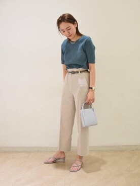 Saki Tanakaさん（レディース・164cm）の春コーディネート