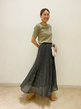 「TILLETT（ティレット）のアイテム」を使った、Saki Tanakaさん（レディース・164cm）の春コーディネート