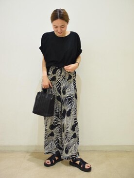 Saki Tanakaさん（レディース・164cm）の春コーディネート