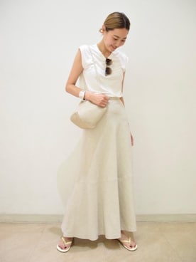 Saki Tanakaさん（レディース・164cm）の春コーディネート