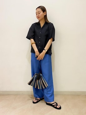 Saki Tanakaさん（レディース・164cm）の夏コーディネート