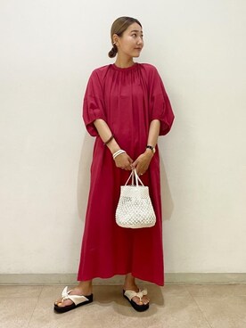 Saki Tanakaさん（レディース・164cm）の夏コーディネート