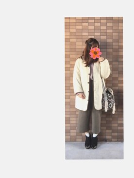 「Kastane」｜「アイテム（ブーティ）」を使った、kanasica*さん（レディース・156cm）の冬コーディネート