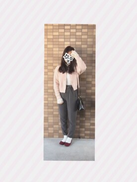 「NANO universe（ナノユニバース）のアイテム（バレエシューズ）」を使った、kanasica*さん（レディース・156cm）の冬コーディネート