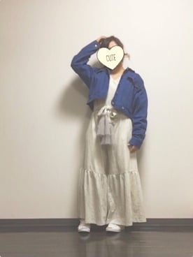 「CONVERSE（コンバース）のCONVERSE コンバース ジャック パーセル / JACK PURCEL（スニーカー）」を使った、kanasica*さん（レディース・156cm）の春コーディネート