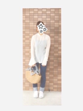 「CONVERSE（コンバース）のCONVERSE コンバース ジャック パーセル / JACK PURCEL（スニーカー）」を使った、kanasica*さん（レディース・156cm）の夏コーディネート