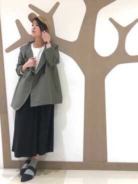 「3can4on（サンカンシオン）のアイテム（ジャケット/アウター）」を使った、akkoさん（レディース・159cm）の冬コーディネート