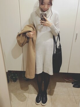 「VINCA（ヴィンカ）のアイテム（その他アウター）」を使った、aaaaaさん（レディース・163cm）の冬コーディネート