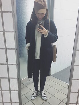 「MidiUmi（ミディウミ）のアイテム（その他アウター）」を使った、aaaaaさん（レディース・163cm）の冬コーディネート