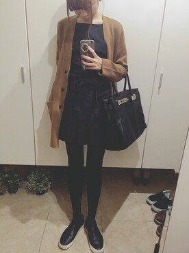 「DHOLIC（ディーホリック）のアイテム（スニーカー）」を使った、aaaaaさん（レディース・163cm）の冬コーディネート