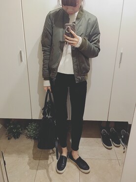 「DHOLIC（ディーホリック）のアイテム（スニーカー）」を使った、aaaaaさん（レディース・163cm）の冬コーディネート