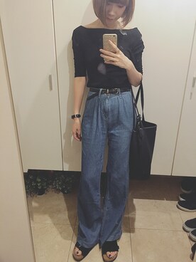 「アイテム（イヤリング）」を使った、aaaaaさん（レディース・163cm・20代）の夏コーディネート