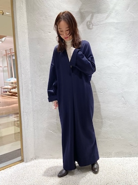 「Curensology（カレンソロジー）のアイテム（ニット/セーター）」を使った、c_ha_taさん（レディース・158cm）の冬コーディネート