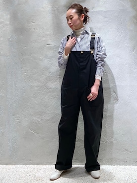 「Curensology（カレンソロジー）のアイテム（ニット/セーター）」を使った、c_ha_taさん（レディース・158cm）の冬コーディネート