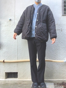 「classicalelf（クラシカルエルフ）のアイテム（ブルゾン）」を使った、Michelさん（メンズ・170cm）の春コーディネート