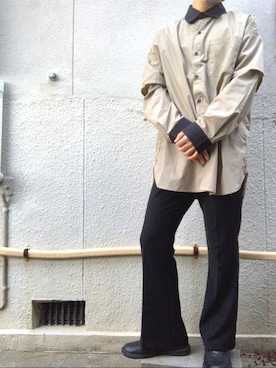 「SUGGESTION（サジェッション）のアイテム」を使った、Michelさん（メンズ・170cm）の春コーディネート
