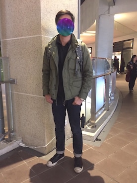 「NHIZのアイテム（ジャケット/アウター）」を使った、WillLinさん（メンズ・174cm）の冬コーディネート