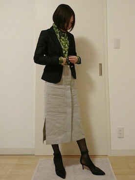 「FANEUIL（ファヌル）のアイテム」を使った、bayasiさん（レディース・156cm）の春コーディネート