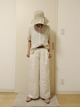 「EUGENIA KIM（ユージニアキム）のアイテム」を使った、bayasiさん（レディース・156cm）の夏コーディネート