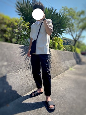 「CROSS（クロス）のアイテム」を使った、pojiさん（メンズ・173cm）の夏コーディネート