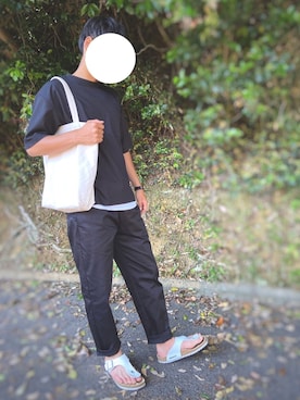 「CROSS（クロス）のアイテム」を使った、pojiさん（メンズ・173cm）の夏コーディネート