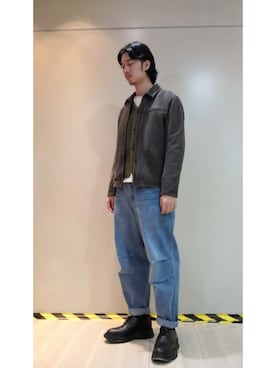 「initial（イニシャル）のアイテム（その他アウター）」を使った、Cass凯斯さん（メンズ・183cm）の秋コーディネート