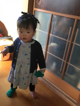 「おうち」｜あおたんさん（キッズ・70cm）の春コーディネート