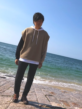 「tk.TAKEO KIKUCHI」｜Ayaki Kaitaさん（メンズ・174cm・30代）の秋コーディネート