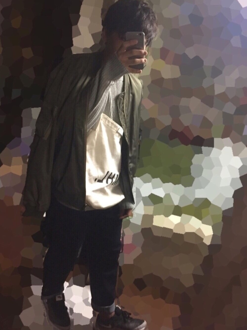 「wearhalloween2017、秋のコーデ、オーバーサイズ、お洒落さんとつながりたい、プチプラコーデ、デニムパンツ、キレイめ、MA-1、楽チンコーデ」｜「GUのアイテム（MA-1、グリーン系）」を使った、たなかさん（メンズ・173cm）の秋コーディネートの1枚目の写真