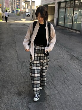 偲央さん（レディース・163cm）の秋コーディネート