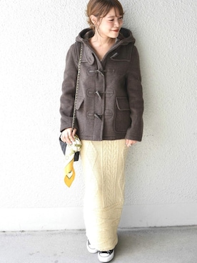 「SHIPS for women」｜「アイテム（ダッフルコート）」を使った、Arakawaさん（レディース・156cm）の夏コーディネート