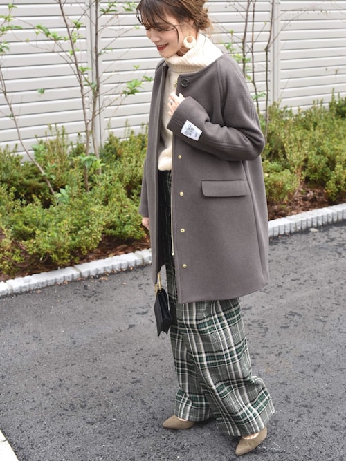 SHIPS（シップス）の「HAMILTON 2WAYノーカラーフードコート （その他