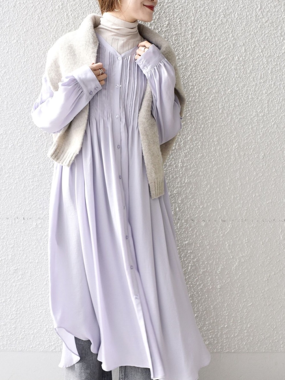 SHIPS（シップス）の「【WEB限定】サテンピンタック2WAY
