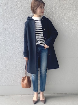 「SHIPS（シップス）のアイテム（その他アウター）」を使った、Arakawaさん（レディース・156cm）の冬コーディネート