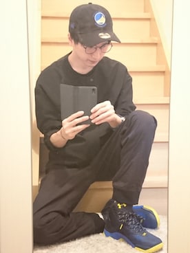 「NEWERA」｜「アイテム（ブルゾン）」を使った、yutaさん（メンズ・171cm）の秋コーディネート