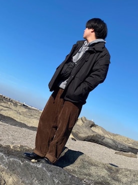 ますゆさん（メンズ・171cm）の冬コーディネート