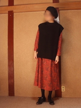 「YAECA（ヤエカ）のアイテム（ワンピース/ドレス）」を使った、むみむうさん（レディース・168cm）の春コーディネート